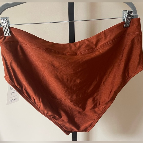 Swimsuits For All Brown Bikini High Waisted and Smooth Fabric - Picture 3 of 4